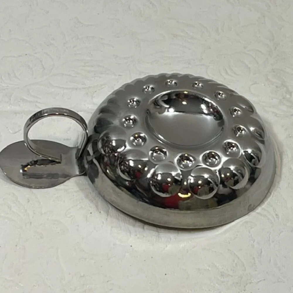 VTG Metal Wine Taster Cup Marché Aux Vins Beaune France 4